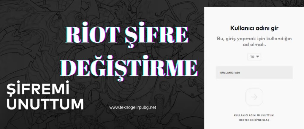 riot games şifre değiştirme